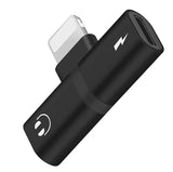 Adapter 2w1 do iPhone, iPad - Słuchawki + Ładowanie