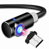 Kabel Magnetyczny, Kątowy (+ końcówka okrągła)