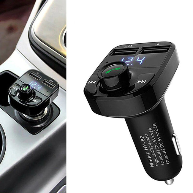 Transmiter FM Quick/Fast Charge (Bluetooth, Ładowarka, USB, LED, SD, MP3)