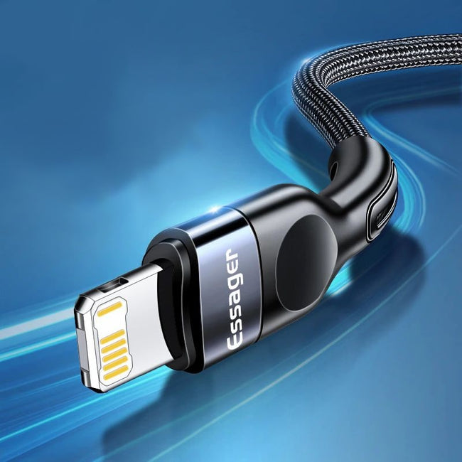 Essager® Kabel USB-C -> Lightning 20W (iPhone, iPad, etc.), Oplot
