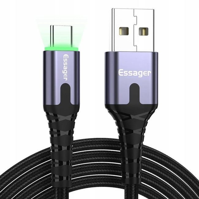 Kabel USB-C QC 3.0 3A Ledowy Essager®
