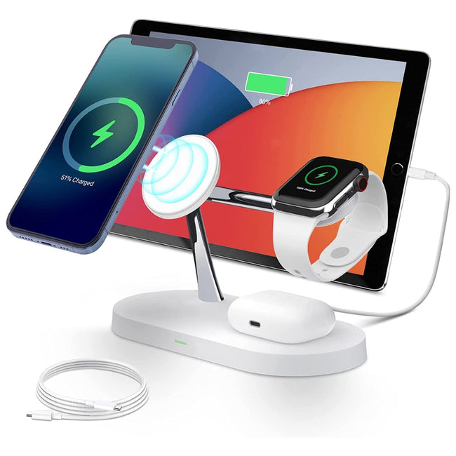 Ładowarka Bezprzewodowa (indukcyjna) 5w1 - iPhone, Airpods, Apple Watch