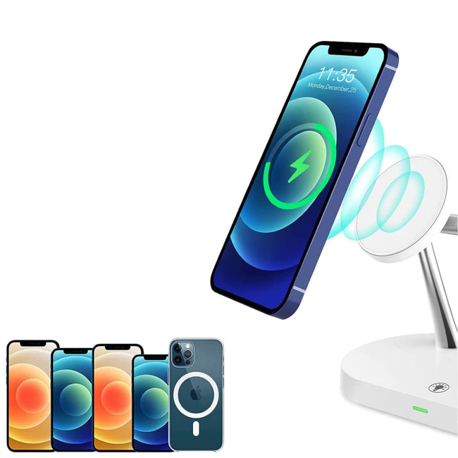 Ładowarka Bezprzewodowa (indukcyjna) 5w1 - iPhone, Airpods, Apple Watch