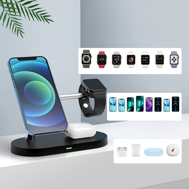 Ładowarka Bezprzewodowa (indukcyjna) 5w1 - iPhone, Airpods, Apple Watch