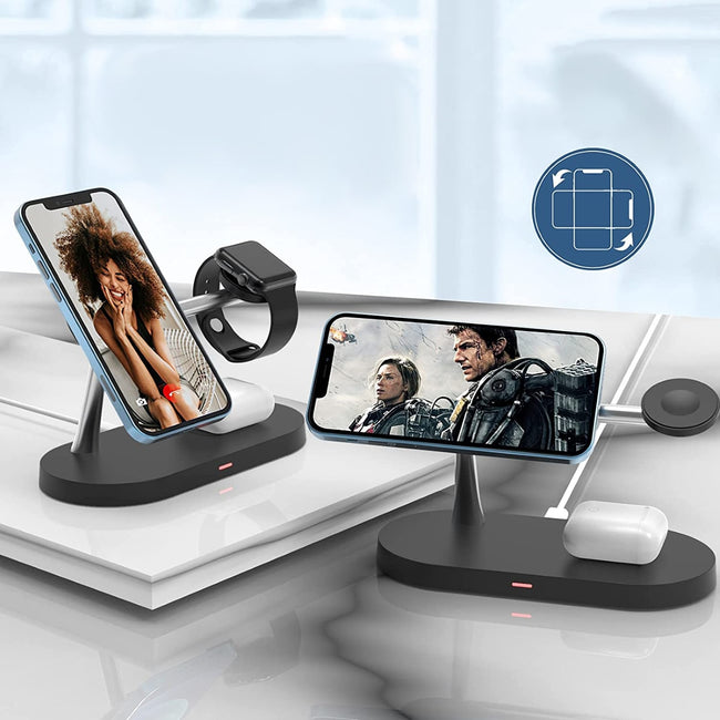 Ładowarka Bezprzewodowa (indukcyjna) 5w1 - iPhone, Airpods, Apple Watch