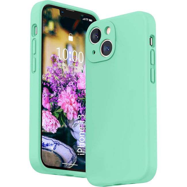 Etui Silikonowe - Liquid Silicone - iPhone 13 - Miętowy