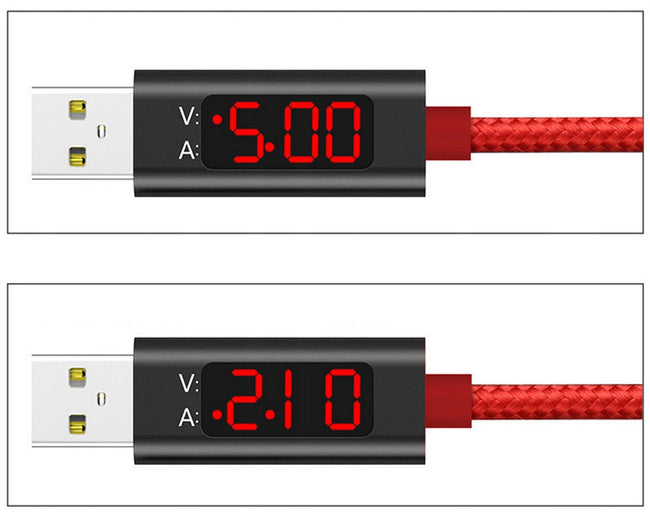 Kabel z Miernikiem Napięcia, Wzmacniany Oplotem