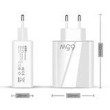Szybka Ładowarka Sieciowa Phoneo USB + USB-C - GaN 65W
