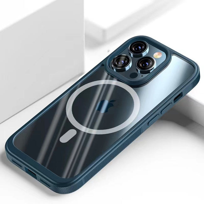 Etui Kolor Clear Grip do MagSafe - iPhone 14 Pro Max - Niebieski