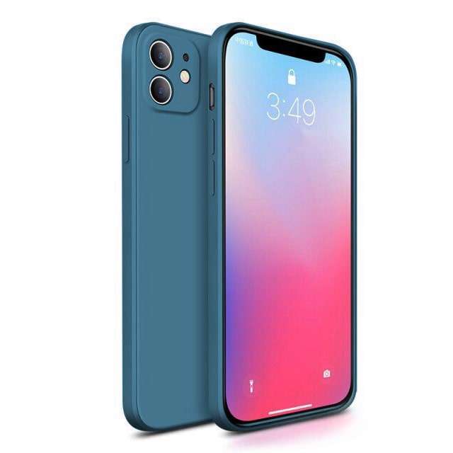 Etui Silikonowe - Liquid Silicone - iPhone 12 - Pacific Blue
