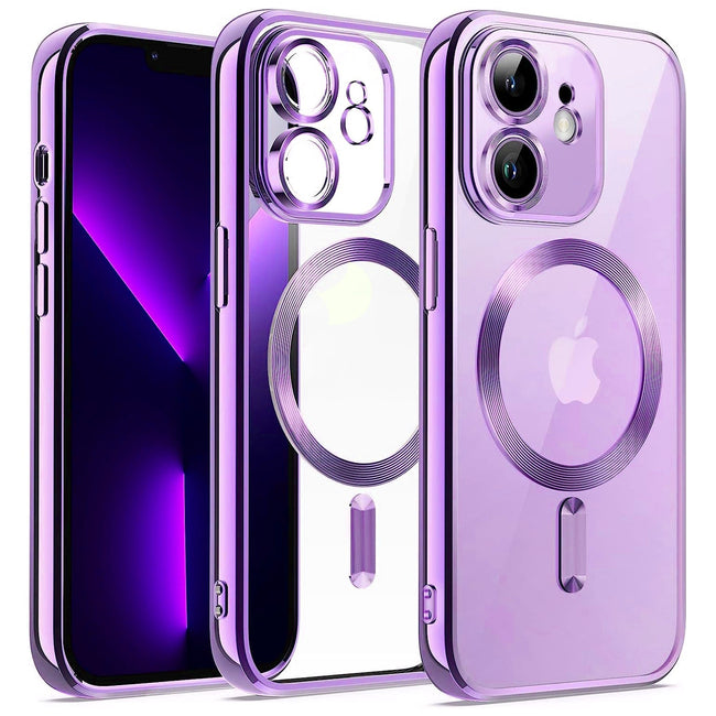 Etui Silikonowe Camera Protect do Magsafe - iPhone X / XS - Fioletowy