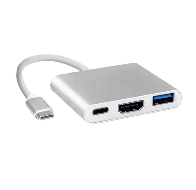 Adapter 3w1 HUB USB-C HDMI 4K MacBook
