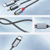 Kabel USB-C do RCA (Cinch) - Stereo