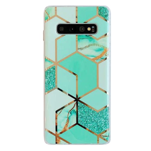 Etui Marble Gold Case - Samsung Galaxy S10e - Zielony