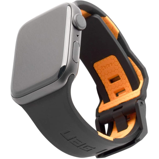 Pasek UAG Urban Armor Gear Civilian do Apple Watch 42 / 44 / 45 / 49mm - Czarno Pomarańczowy