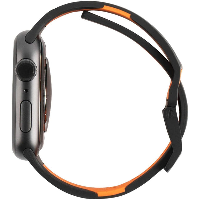 Pasek UAG Urban Armor Gear Civilian do Apple Watch 42 / 44 / 45 / 49mm - Czarno Pomarańczowy