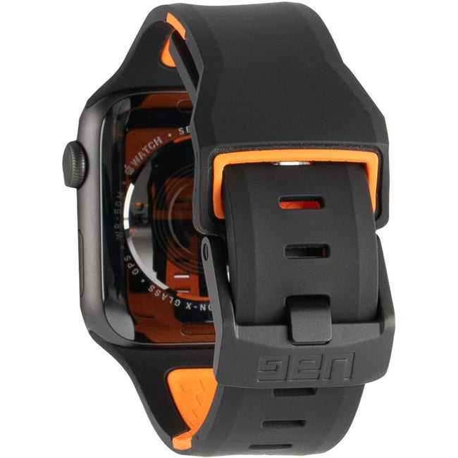 Pasek UAG Urban Armor Gear Civilian do Apple Watch 42 / 44 / 45 / 49mm - Czarno Pomarańczowy