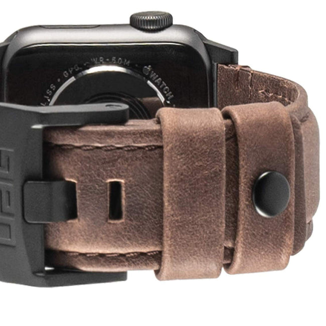 Pasek Skórzany UAG Urban Armor Gear Leather do Apple Watch 44 / 42mm - Brązowy