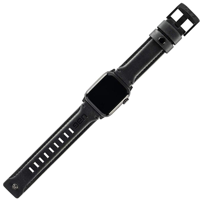Pasek Skórzany UAG Urban Armor Gear Leather do Apple Watch 42 / 44 / 45 / 49mm - Czarny