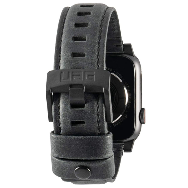 Pasek Skórzany UAG Urban Armor Gear Leather do Apple Watch 42 / 44 / 45 / 49mm - Czarny