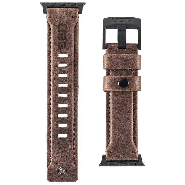 Pasek Skórzany UAG Urban Armor Gear Leather do Apple Watch 44 / 42mm - Brązowy