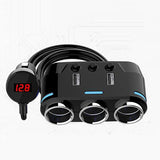 Trójnik / Rozgałęźnik Gniazda Zapalniczki, Ładowarka Quick Charge (USB x2), LED