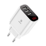 Baseus Ładowarka Sieciowa Mirror Travel - Szybkie Ładowanie, 3x USB
