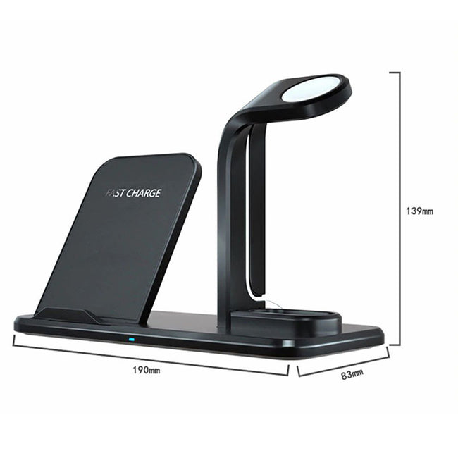 Ładowarka Bezprzewodowa Indukcyjna iPhone (Apple Watch, AirPods) - 3w1