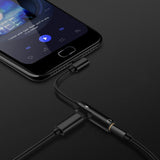 Adapter USB-C - Słuchawki (Jack 3,5 mm) + Ładowanie (kabelek)