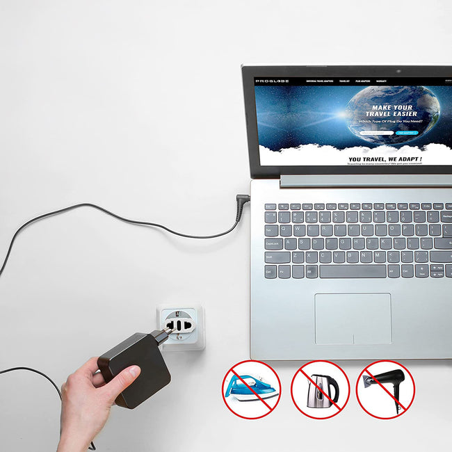 Adapter Sieciowy Phoneo Wtyczka Przejściówka US / JP -> EU / PL (TYP-A)