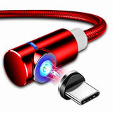 Kabel Magnetyczny, Kątowy (+ końcówka okrągła)