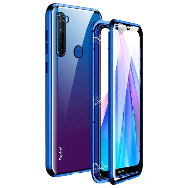 Etui Magnetyczne Dual Magneto - Xiaomi Redmi Note 8T - Niebieski