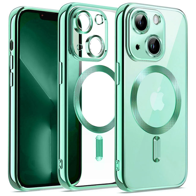 Etui Silikonowe Camera Protect do Magsafe - iPhone 14 - Jasnozielony