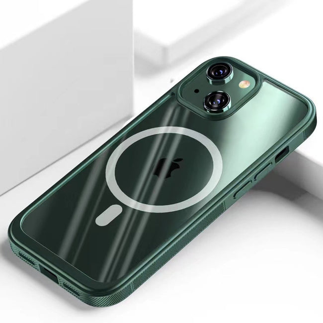 Etui Kolor Clear Grip do MagSafe - iPhone 13 - Zielony
