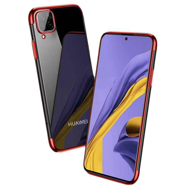 Etui Silikonowe Luxury Plated - Huawei P40 Lite - Czerwony