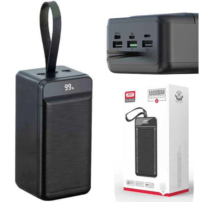 Powerbank XO - Szybkie Ładowanie - 50000 mAh
