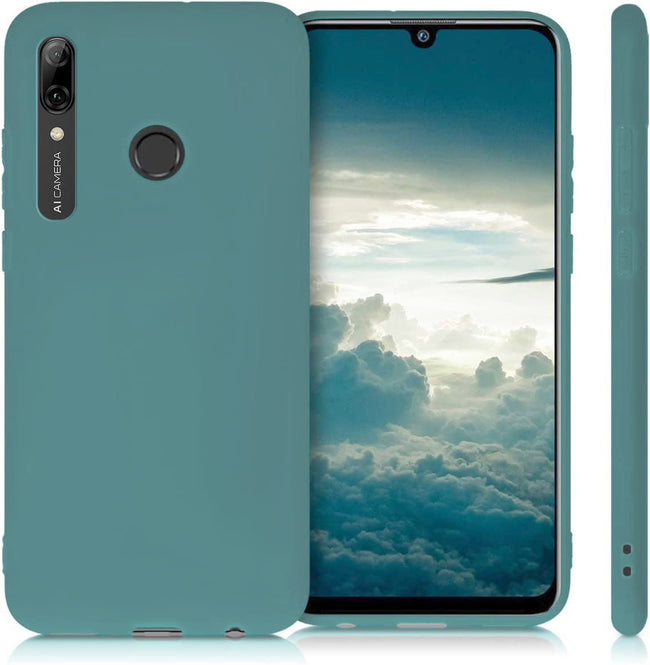 Etui Silikonowe Candy Kolor - Huawei P Smart 2019 - Szaroniebieski