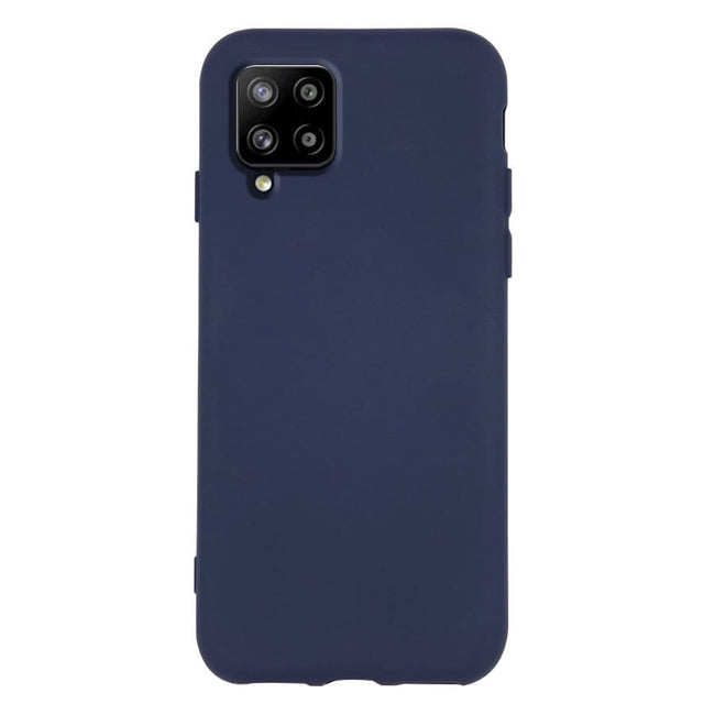 Etui Silikonowe - Liquid Silicone - Samsung Galaxy A42 - Granatowy