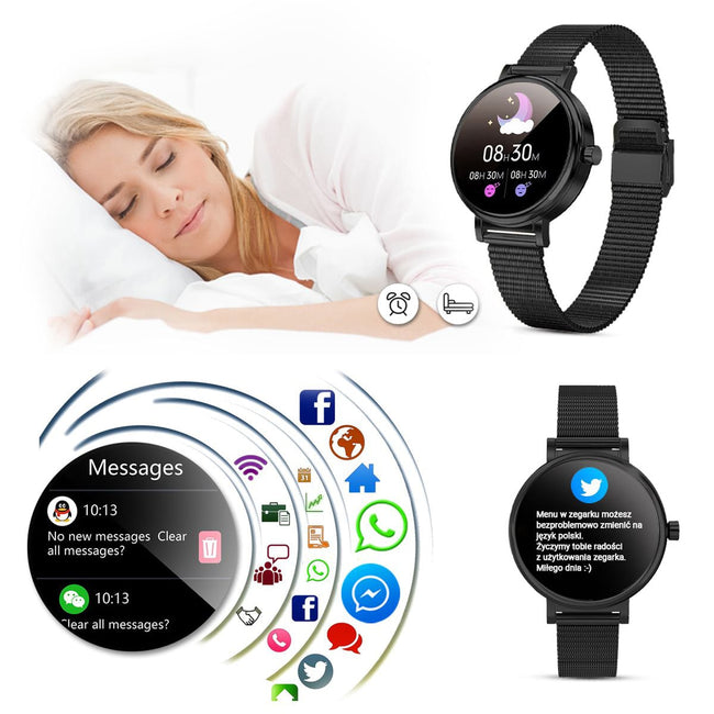 Smartwatch Rubicon RNBE64 - Czarny