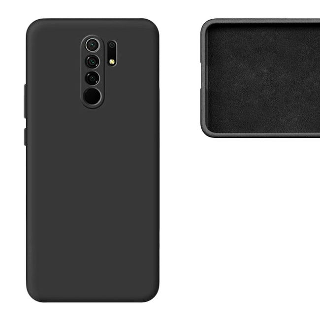 Etui Silikonowe - Liquid Silicone - Xiaomi Redmi 9 - Czarny