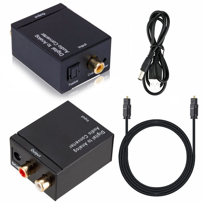 Konwerter audio. Cyfrowy do Analogowy. Coaxial / Optyczny do Cinch Rca