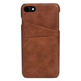 Skórzane Etui Juteni Leather Case -  iPhone 7 / 8 - Ciemny Brąz