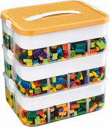 Organizer na Klocki LEGO 3 Poziomy 18L z Pokrywką do Budowania