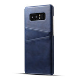 Skórzane Etui Juteni Leather Case -  Samsung Note 8 - Niebieski