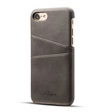 Skórzane Etui Juteni Leather Case - iPhone 6 Plus / 6s Plus - Szary