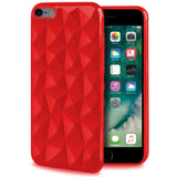 Etui Full Color Prism 3D - iPhone 6 / 6s - Czerwony