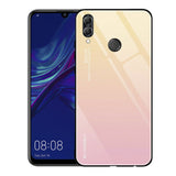 Etui Gradient Glass Case - Huawei P Smart 2019 - Pastel Pink