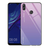 Etui Gradient Glass Case - Huawei P Smart 2019 - Lavender Pink