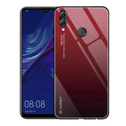 Etui Gradient Glass Case - Huawei P Smart 2019 - Deep Red