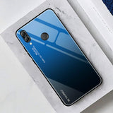 Etui Gradient Glass Case - Huawei P Smart 2019 - Blue at Night